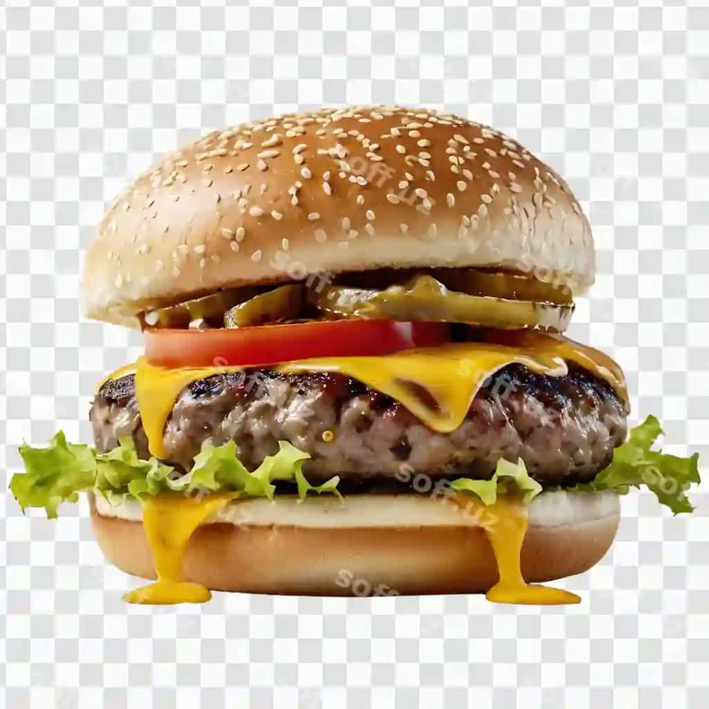 Shirin burger ko'p tarkibiyotlar bilan | Delicious burger with many ingredients