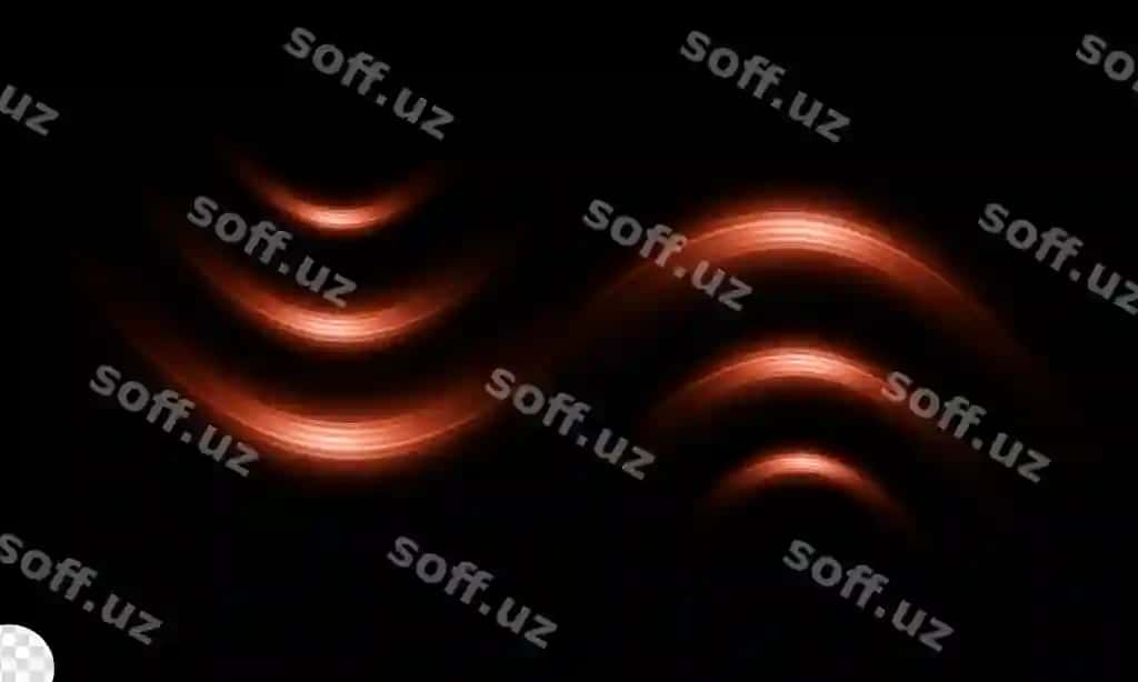 Egimli to'lqin lens flar ajraltirilgan | Curve wave lens flare isolated