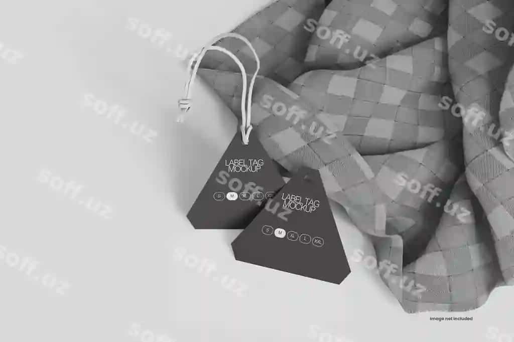Etiket belgi namunasi | Label tag mockup