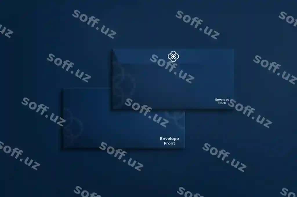 Korporativ ish yuritish konvertining maketi | Corporate stationery envelope mockup design