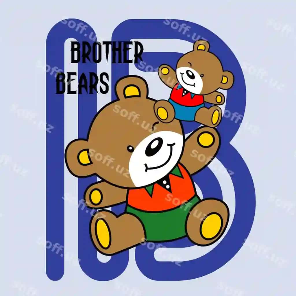 Yoqimli ayiqlar oilasi dizayni multfilmi vektor tasviri | Cute bear family design cartoon vector illustration