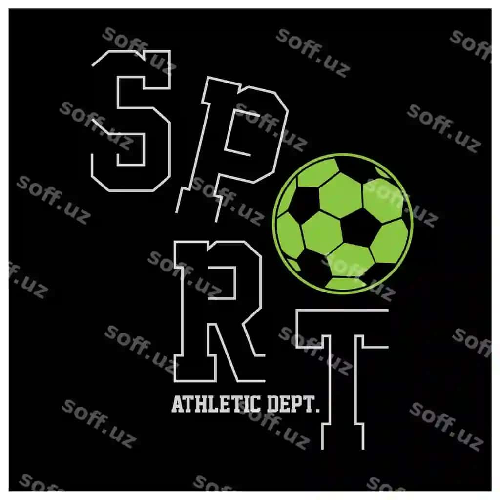 Sport Atletik bo'lim tipografiya futbolka dizayni | Sport athletic dept typography t shirt design