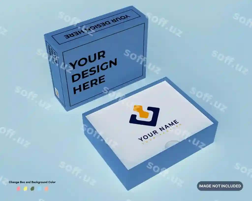 3D render karton quti qadoqlash maket | 3d render cardboard box packaging mock up