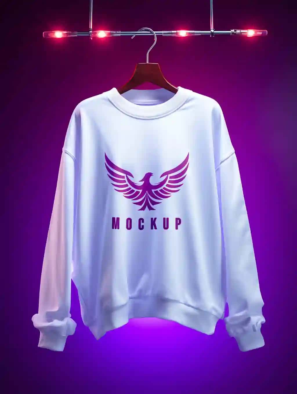 Oq yengli kozok maketi | White full sleeve sweatshirt mockup