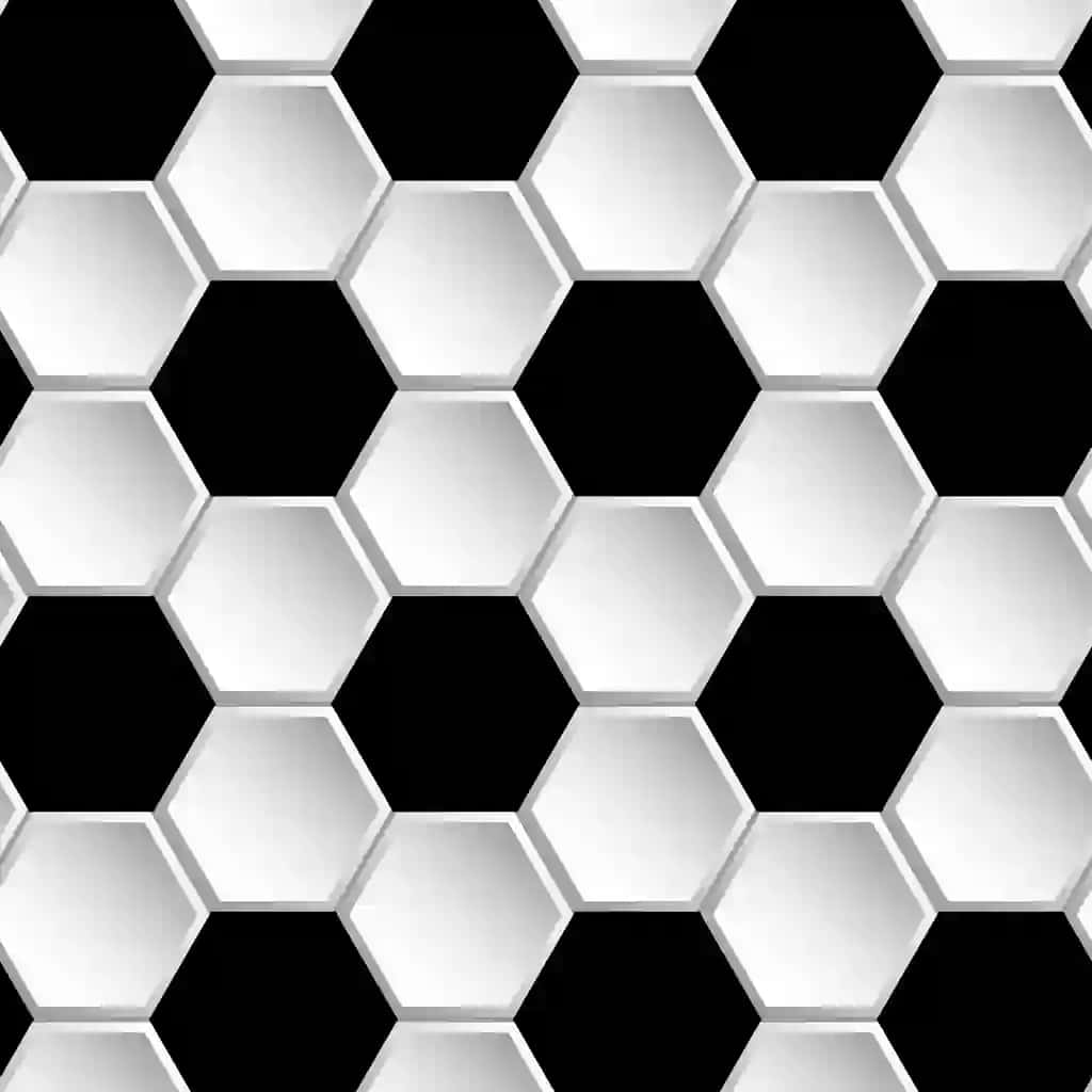 Vektor geometrik futbol choksiz naqsh | Vector geometric football seamless pattern