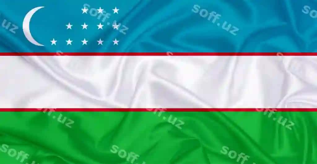 O'zbekiston bayrog'i hilpirab turgan shamol | Uzbekistan flag flying wind