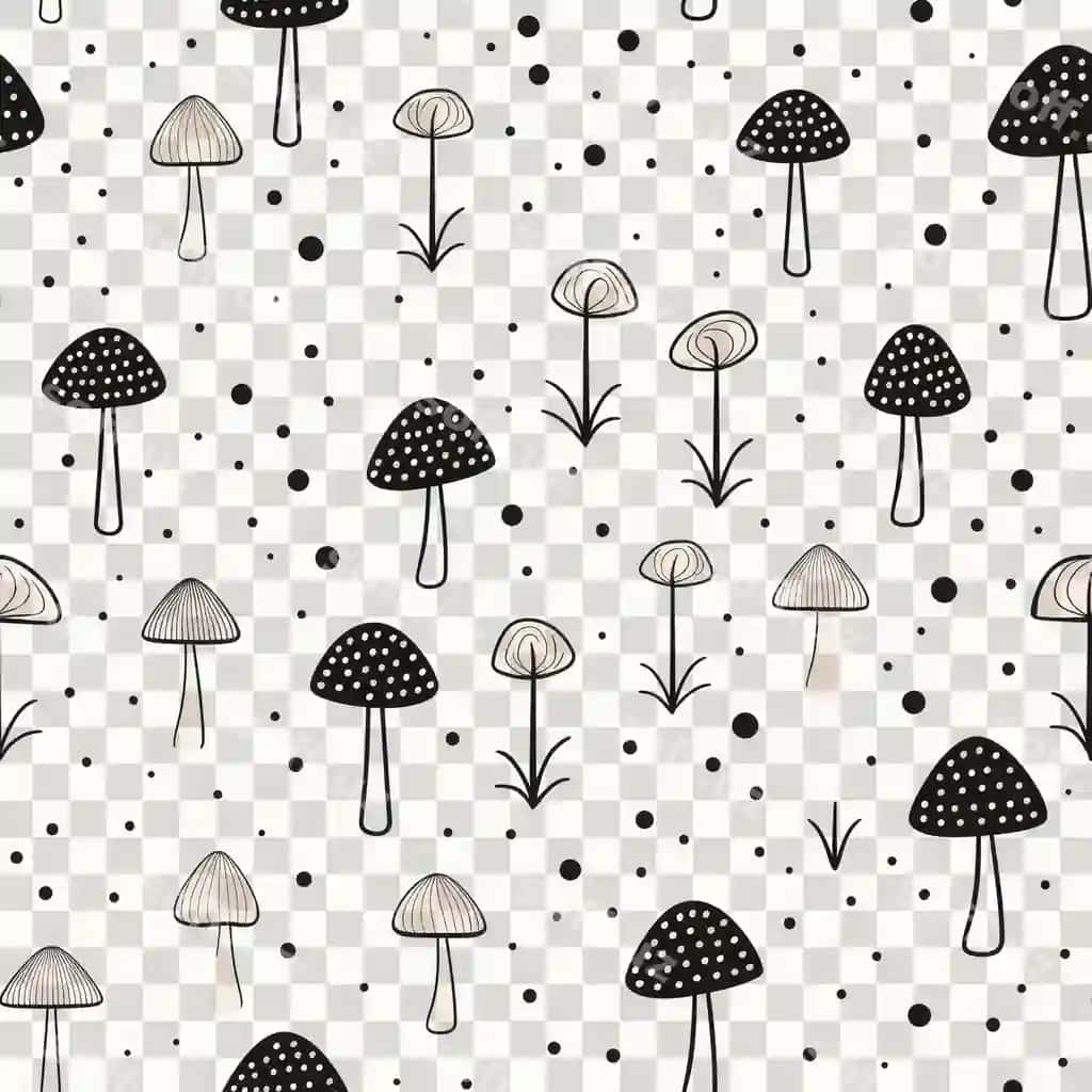 Png qushatna me'moniy fonlari qushatnachilik | Png mushroom pattern backgrounds fungus