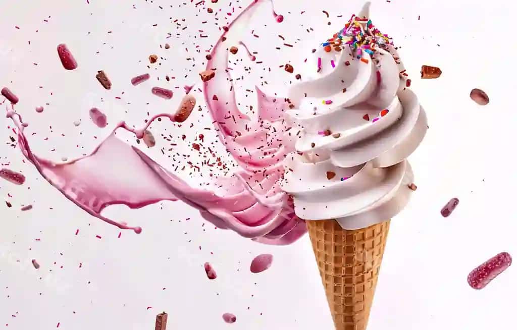 Mazali muzlatma vafel kon shokoladli chipli kuki shirinlikka intilgan mazali | Delicious ice cream waffle cone chocolate chip cookie decadent tasty