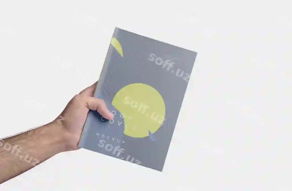 Chiroyli jurnal muqovasi maketi | Beautiful journal cover mockup