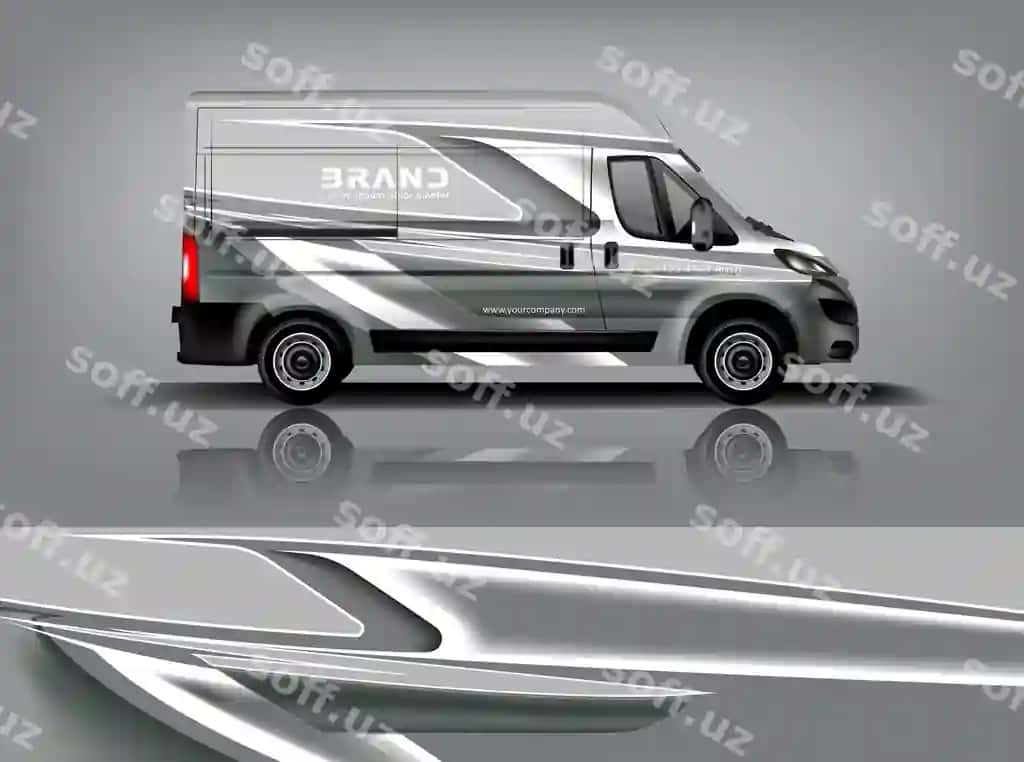 VAN o'rab berish stiker dekal dizayni kompaniya EPS 10 vektor | Van wrap design wrap sticker decal design company eps 10 vector
