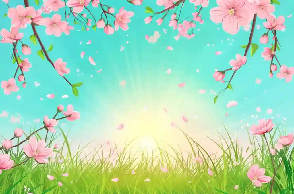 Bahor savdosi banner shablon bahor gullari o't | Spring sale banner template spring flowers grass