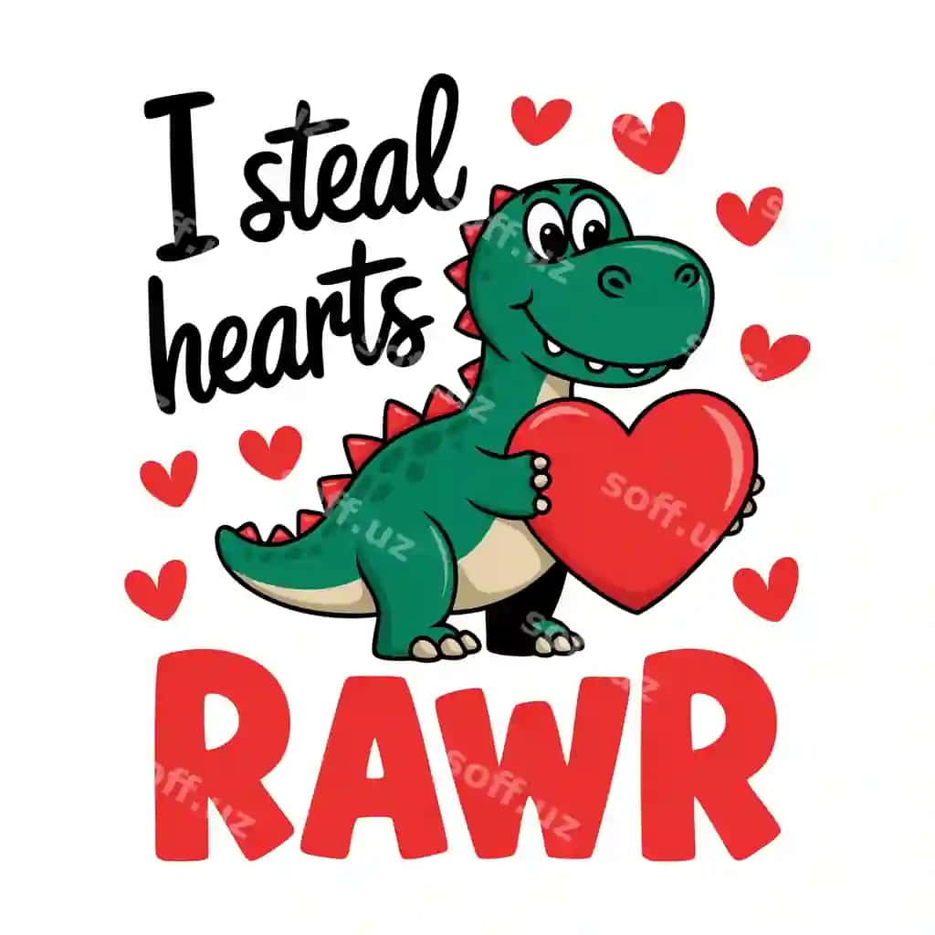 Men yuraklarni xom futbolka dizaynini o'g'irlayman | I steal hearts rawr t shirt design