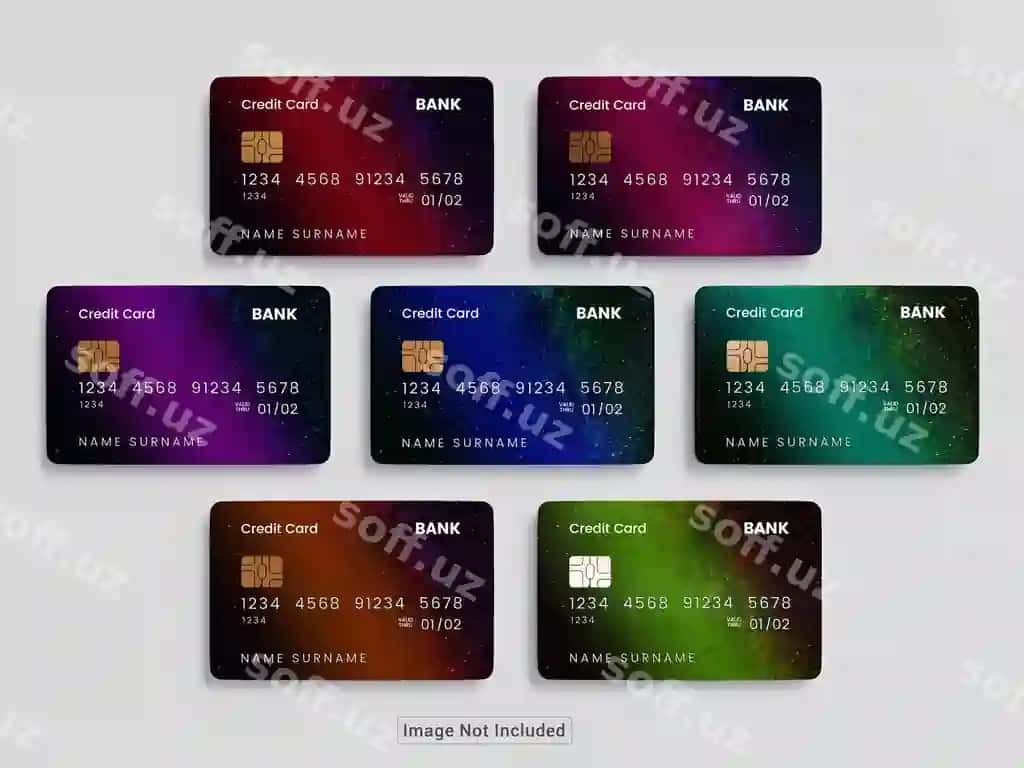 Psd plastik kredit karta mockup | Psd plastic credit card mockup