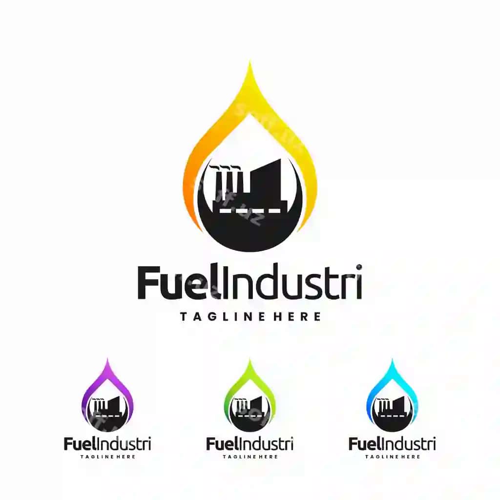 Yoqilg'i sanoati logotipi yog' tushishi kontseptsiyasi | Fuel industry logo oil drop concept