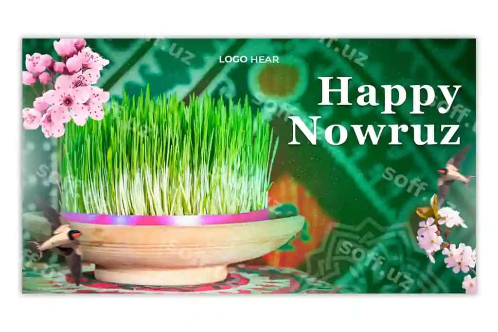 Baxromli Nowruz bayrami PSD posti | Happy nowruz holiday psd post