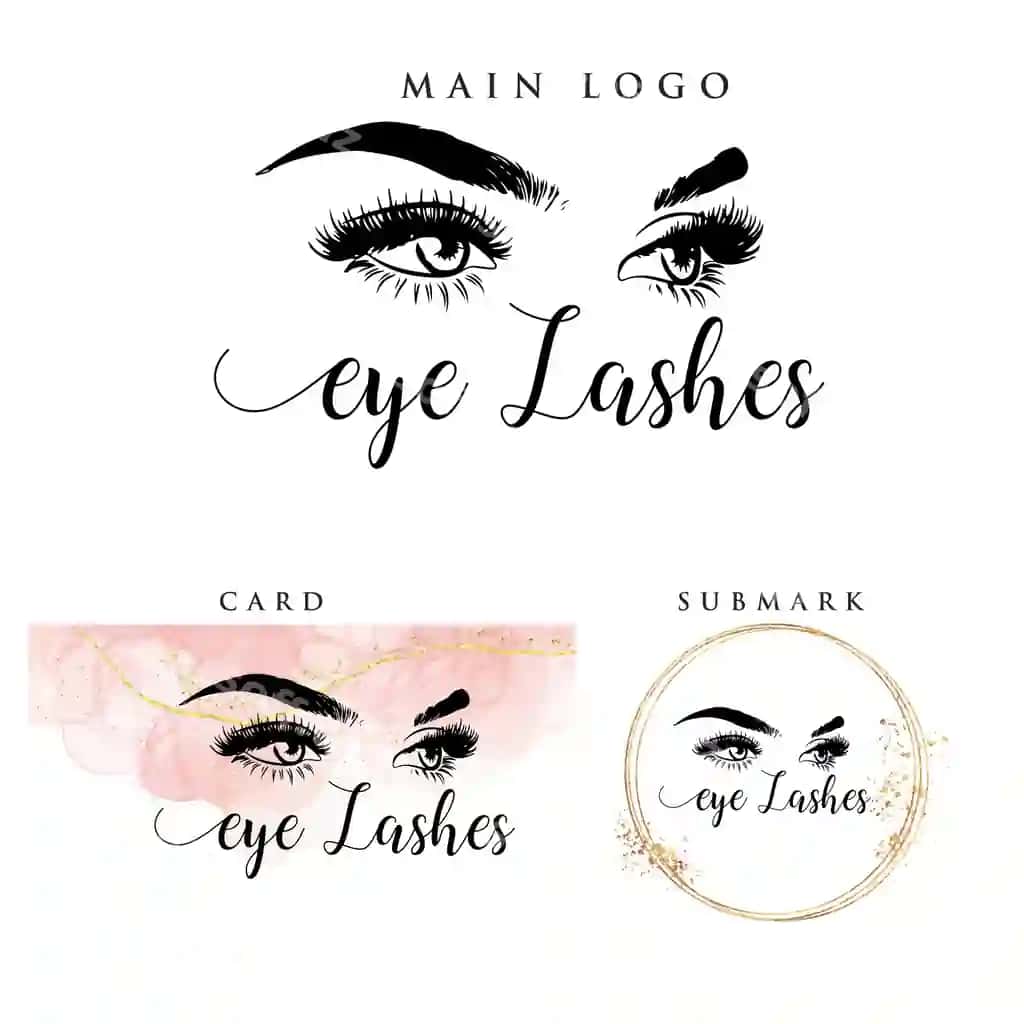 Luxe ko'z qirra ko'z qirra logo dizayni ko'z qirra texnik logo suvmartkа | Luxe lashes lash logo design eyelash lash technician logo watermark 2