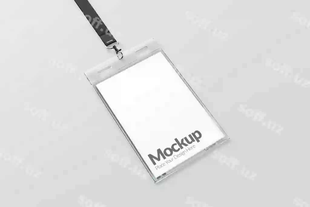 Professional ID karta shabloni mockup | Professional id card mockup template