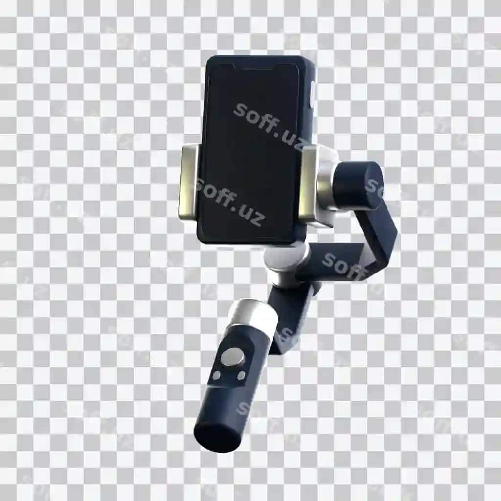 Telefon 3D belgisi tushirilgan Gimbal | Gimbal with phone 3d icon