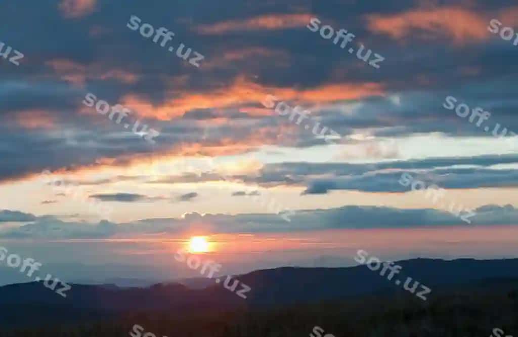 Kuz cho'g'ir botma kechki chorqinlik Karpatlar Ukraina | Autumn mountain sunset evening glow carpathian ukraine