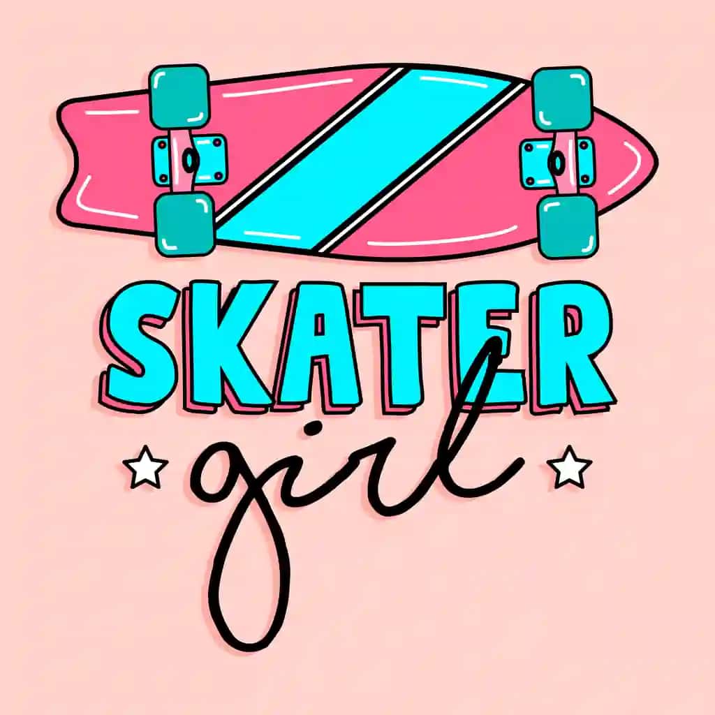 Skeytbord bilan uchuvchi qiz | Skater girl with skateboard
