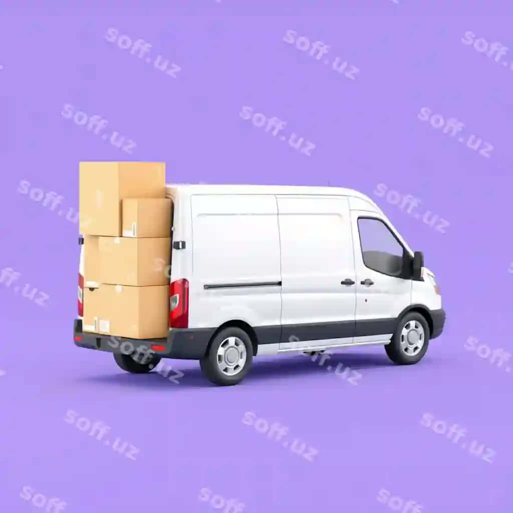 Oq furgon karraxalar orqasida oq furgon karraxa orqasida | White van with boxes back white van with box back