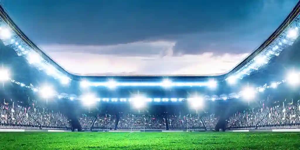 To'liq tungi futbol arenasi chiroqlari miltillaydi | Full night soccer arena lights flashes