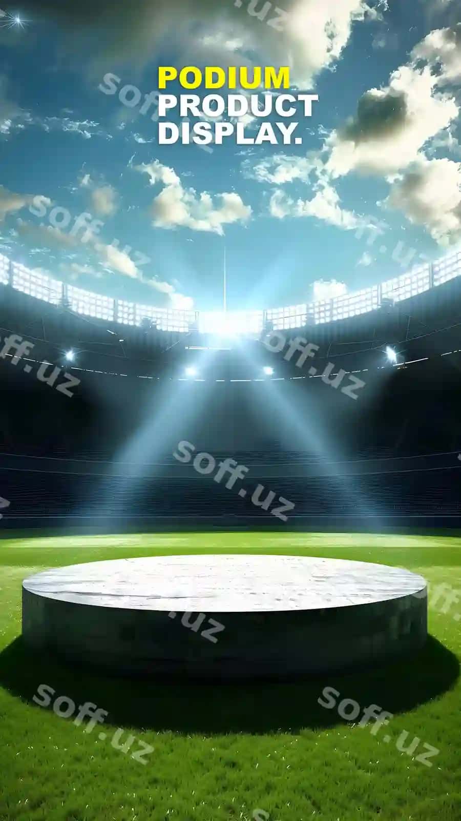 Sahna podium sahna bosimi namuna ekran mahsulot taqdimot podium mahsulot | Scene podium stage display mockup product presentation podium product
