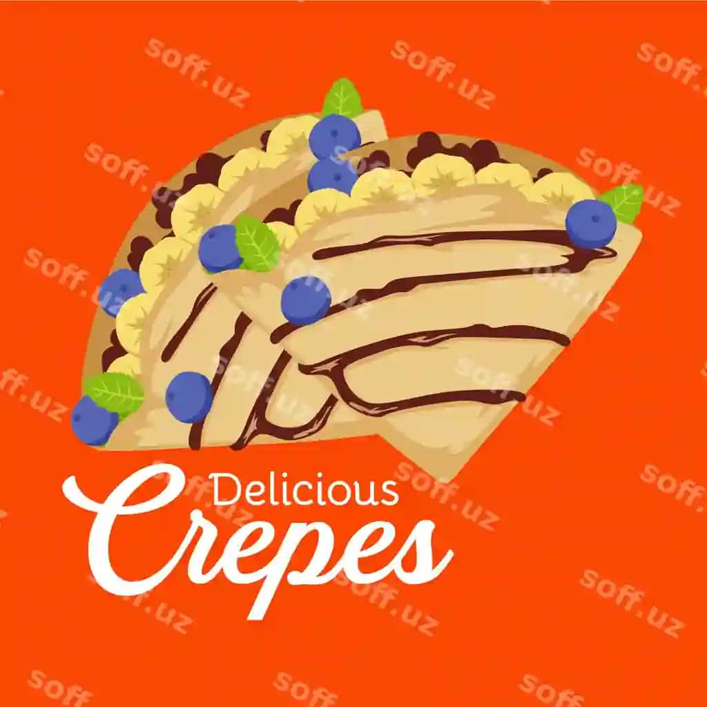 Misharif krepeslar qiziqarli ranglar bilan | Delicious crepes with interesting colors