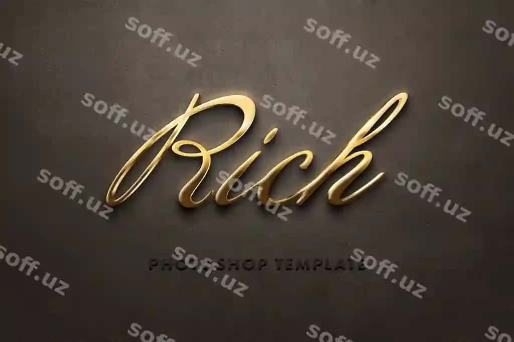 Hayot effekti | Fancy gold text effect