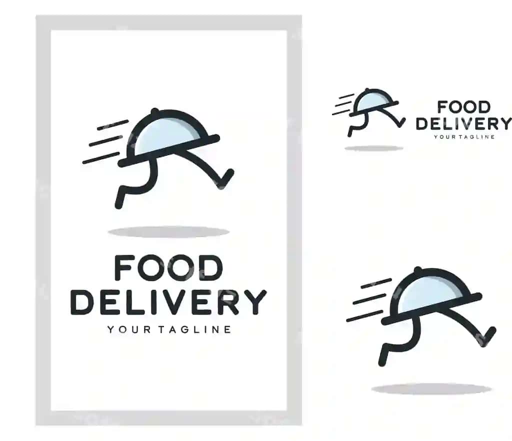 Ovqat yetkazib berish logotipi dizayni tezkor ishlovchi ovqat yetkazib berish logotipi | Food delivery logo design fast running food delivery logo