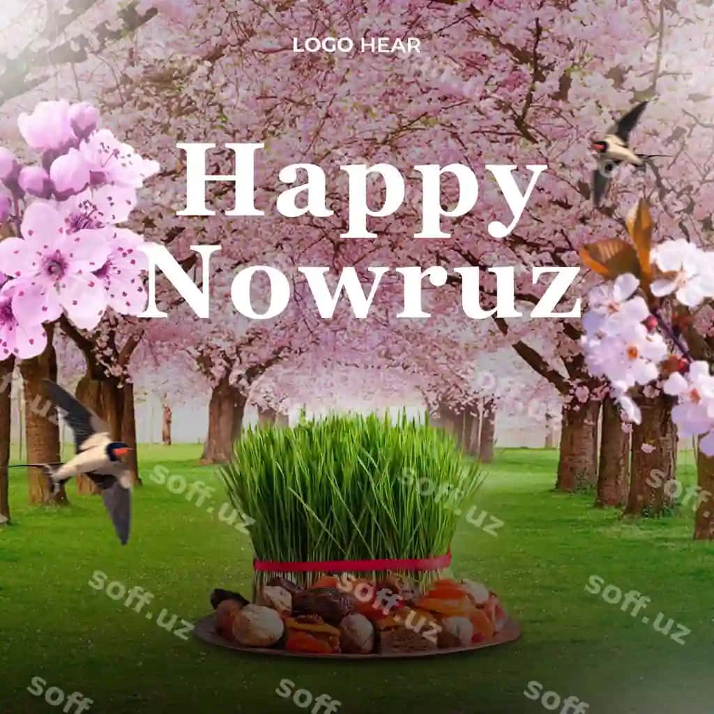 Psd Nowruz bayrami farovon Psd post | Psd happy nowruz holiday psd post