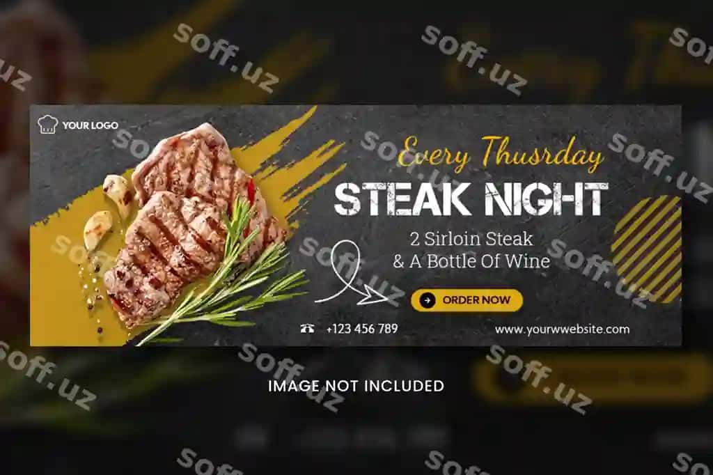 Ovqat baner dizayn shabloni | Food banner design template