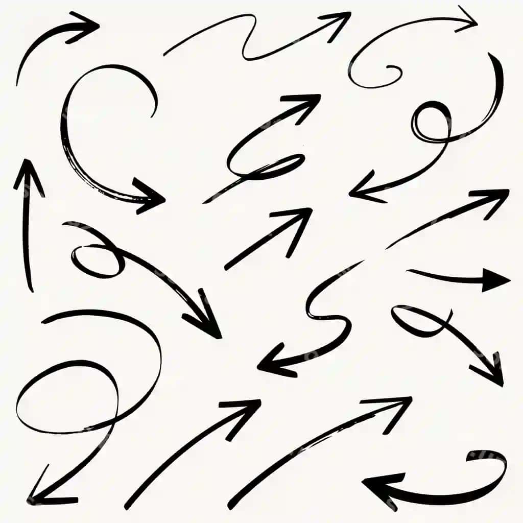 Badiiy siyoh cho'tkasi zarbalari vektor to'plami | Artistic ink brush strokes vector collection
