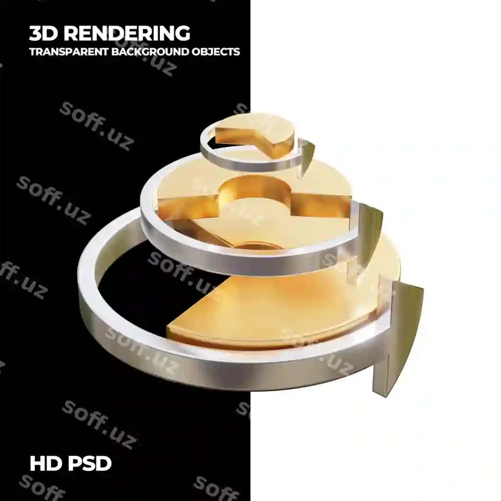 3d render texnologiyasi o'lchovka shina transparent fonsiz elementi | 3d rendering tech arrow transparent background element