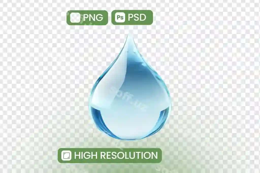 Kristalli tiniq suv tomchisi png psd yuqori aniqlikdagi tasvirlar mukammal dizaynlar | Crystal clear water drop png psd highresolution images perfect designs