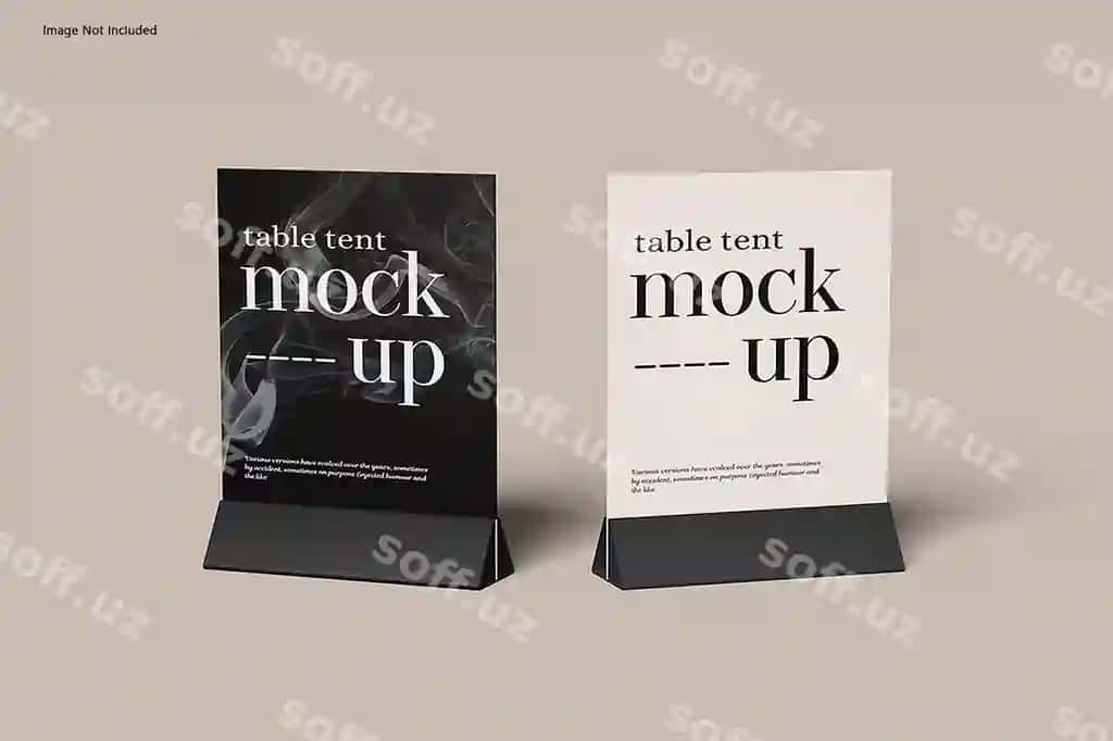 Stol tant mockup | Table tant mockup 2