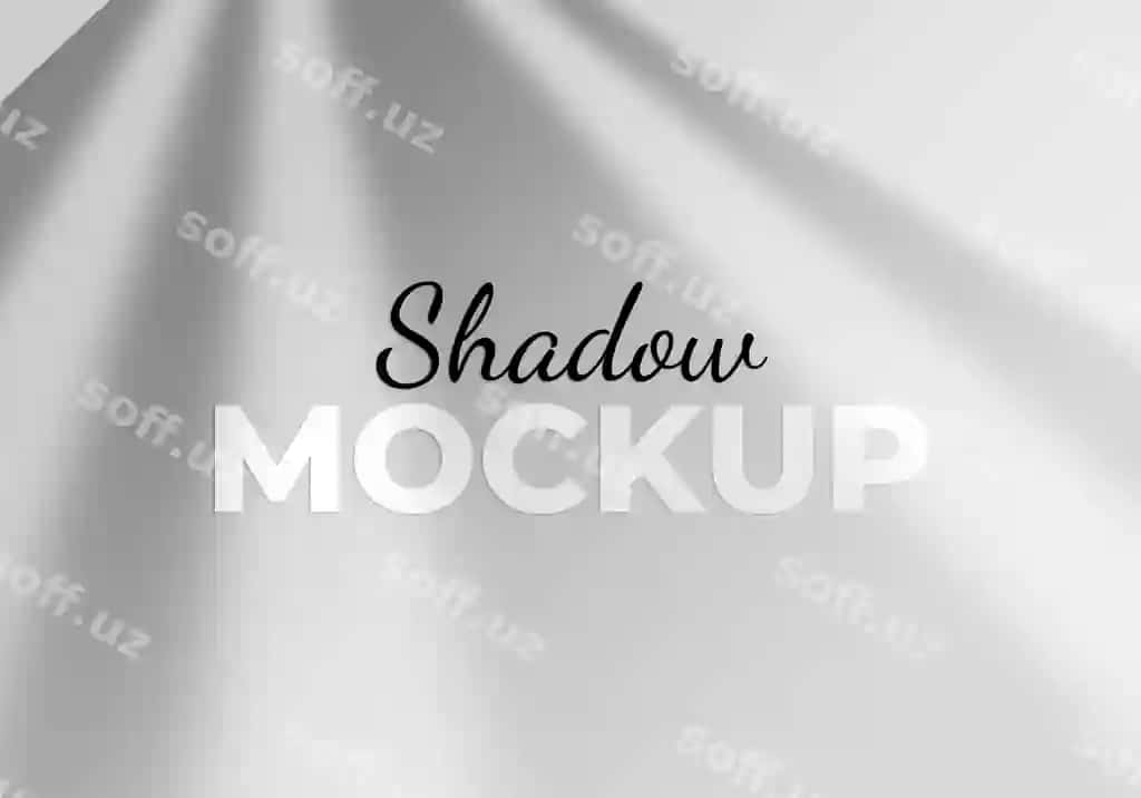 Haqiqiy soya qoplama effektlari maketining yuqori ko'rinish kompozitsiyasi bilan | Realistic shadow overlay effects mockup top view composition with