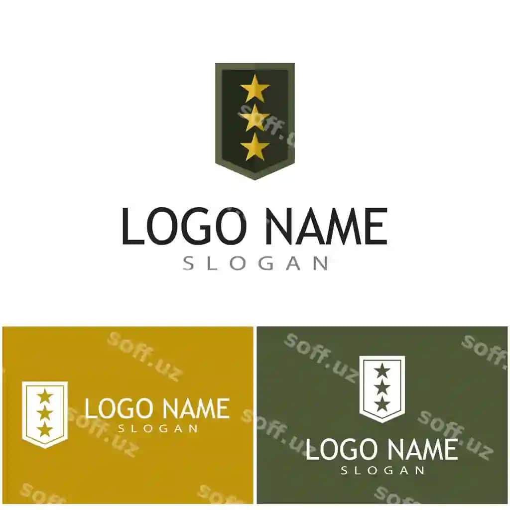 Armiya ikon vektor illustratsiya dizayni logotip shabloni | Military icon vector illustration design logo template