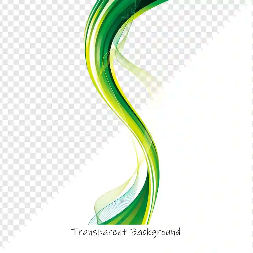 Shaffof qoplamali mavhum yashil to'lqin | Abstract green wave with transparent overlay
