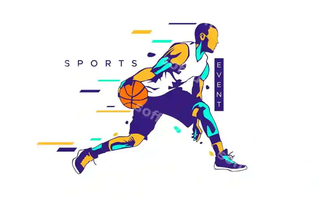 Banner shabloni milliy sport bayrami foni rangli siluetlar | Banner template national sports celebration background colored silhouettes