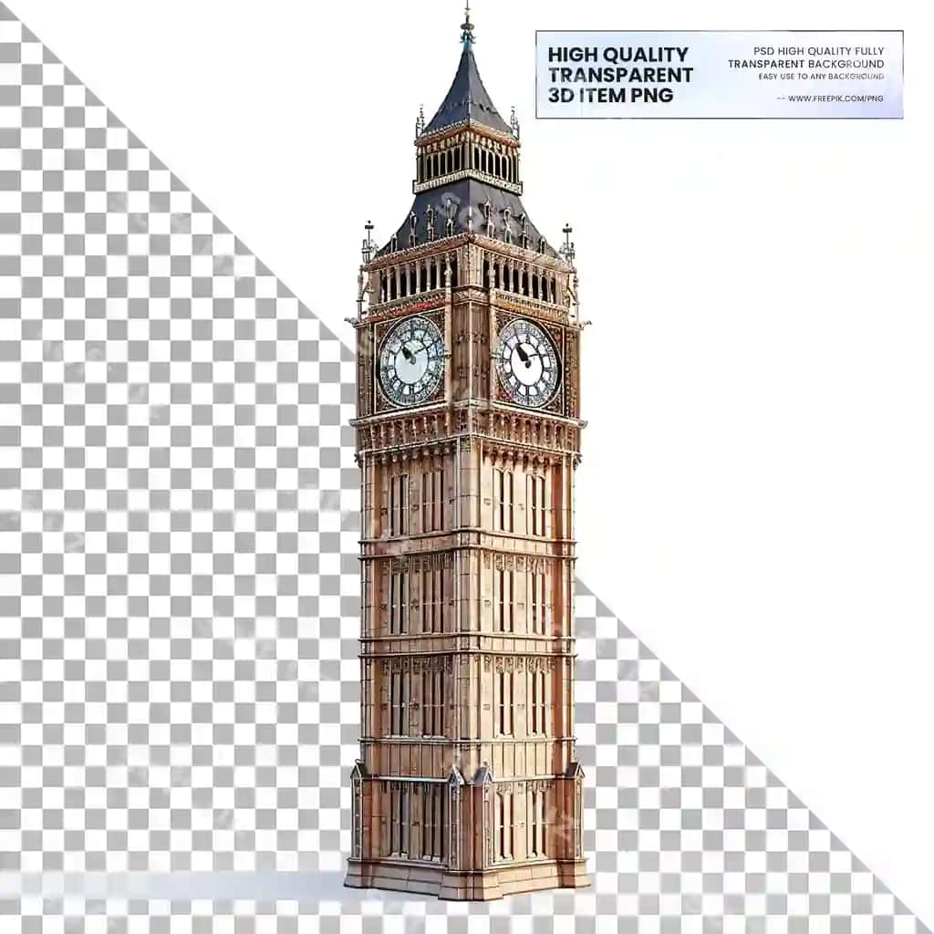 Rasm soat ko'kchasida "high end" so'zlari yozilgan | Picture clock tower with words high end it