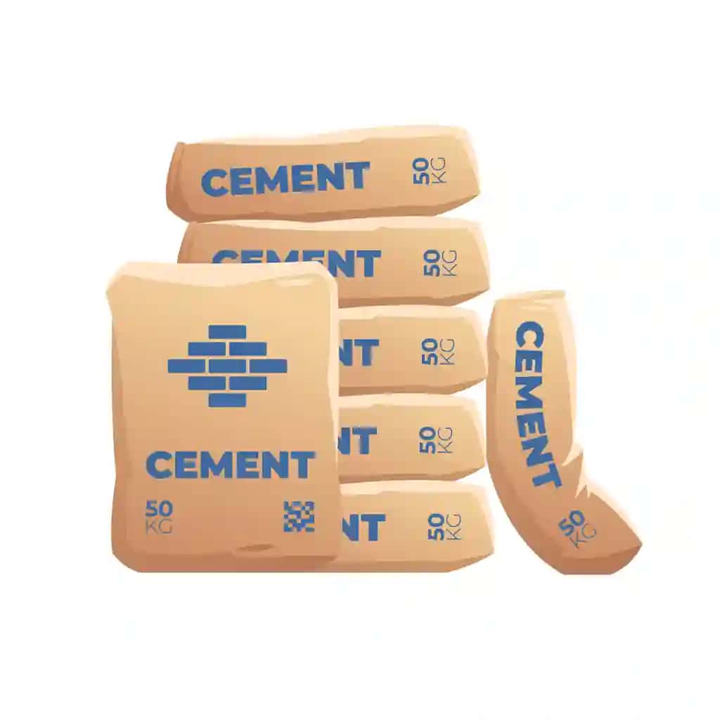 Tsement qoplari sanoat materiallari bilan qoplangan sementlangan kukunli sumka | Cement sacks pack bag cemented powder sack with industry material
