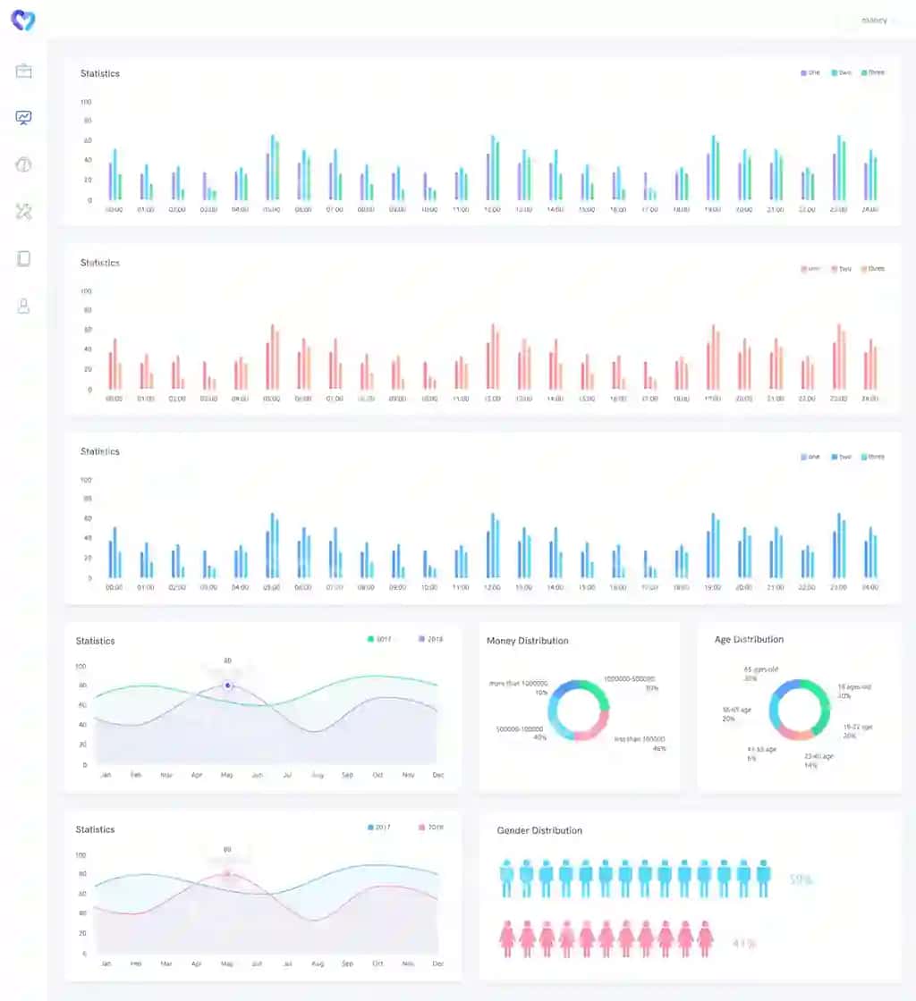 Tahlil grafiklari infografikasi | Analysis charts infographic
