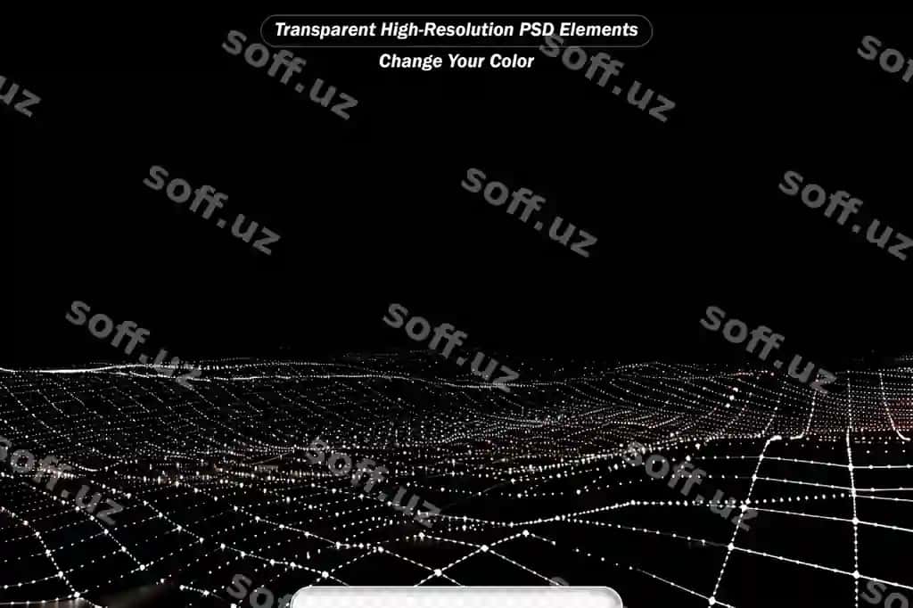 Kelajakchi dinamik chalar va nuqtalar chiziqlari bilan aqlli chalar texnologiyasi tushunchasi | Futuristic dynamic wave with dots line smart wave technology concept