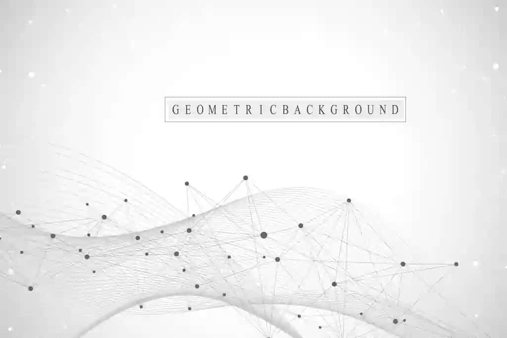 Ulangan chiziqli nuqtali katta ma'lumotlarga ega texnologiya mavhum fon | Technology abstract background with connected line dots big data