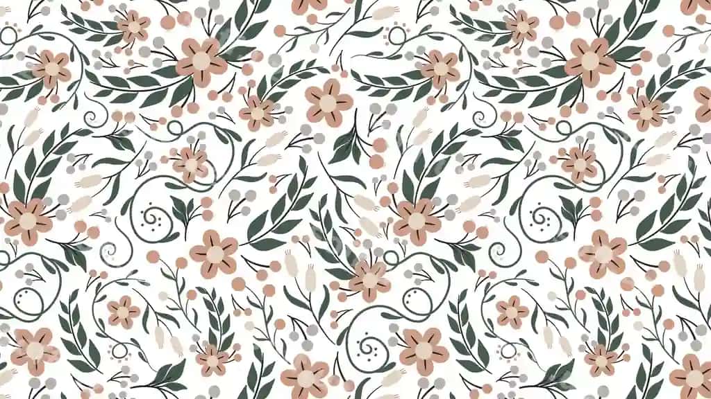 Cheksiz naqsh boho uslubi abstrakt o'simliklar vektor illustratsiyasi | Seamless pattern with abstract plants boho style vector illustration