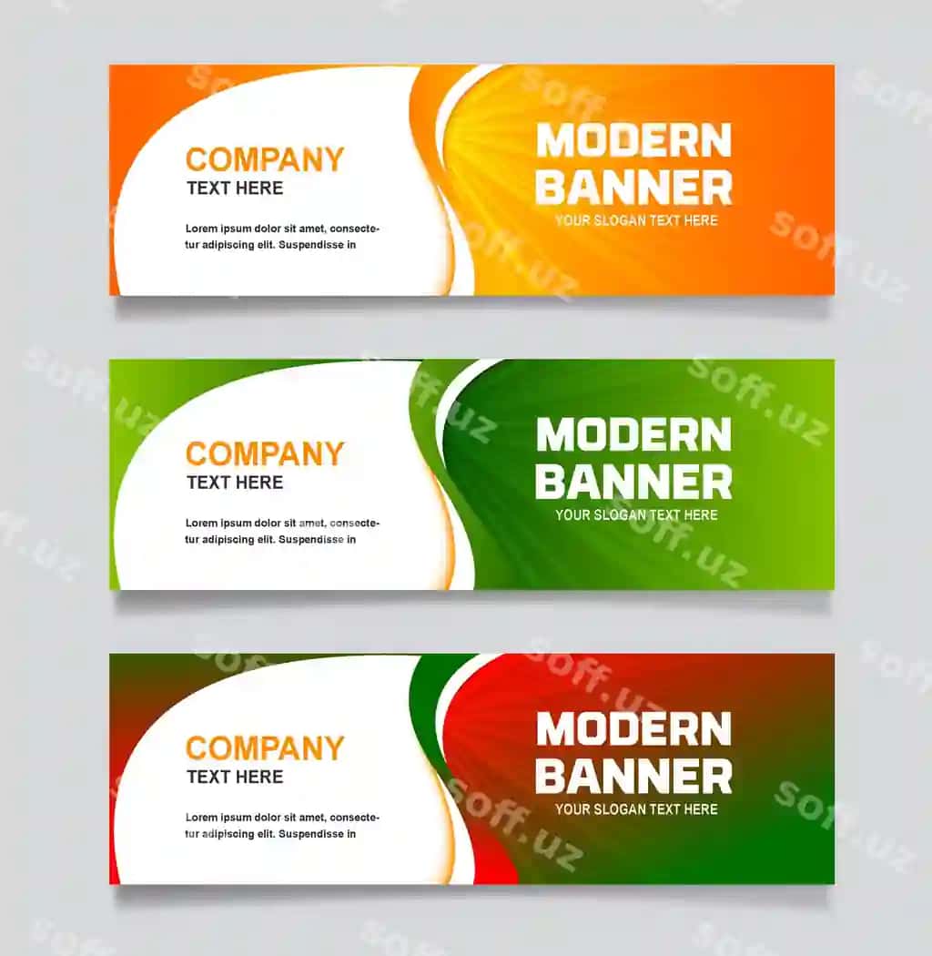 Zamonaviy banner dizayn shabloni | Modern banner design template