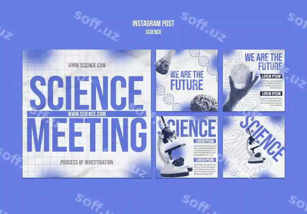 Fan dizayn shabloni | Science design template