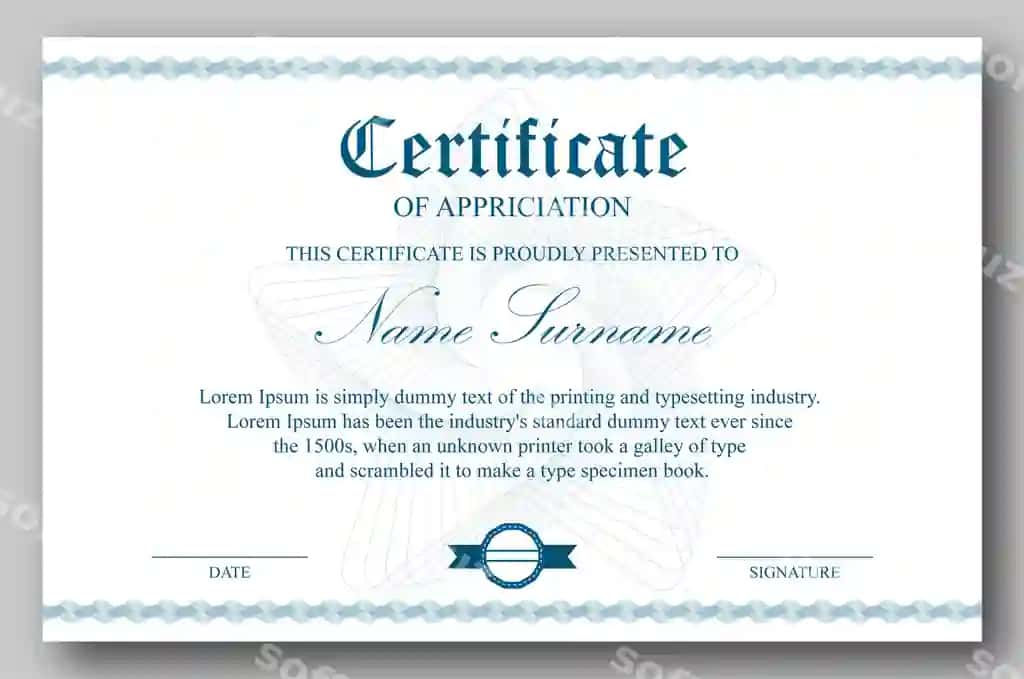 Vintage tahrirlanga olinadigan sertifikat | Vintage editable certificate