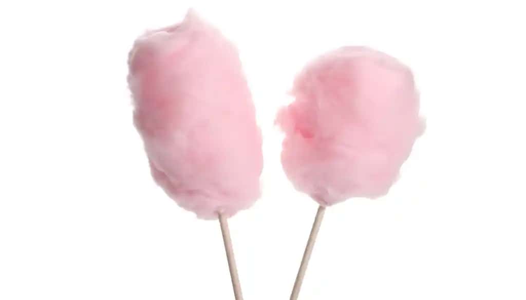 Ikkita pushti paxta konfeti | Two pink cotton candy sticks